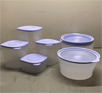 Tupperware canisters and storage bowls