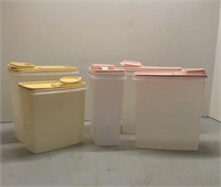 Tupperware storage containers -5 multi colored