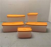 Tupperware storage containers-set of 5 with