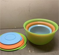 Tupperware spring colors storage bowls - set of 3
