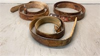 Lot of Leather Belts