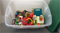 Tote of Fisher Price & Other Toys