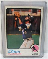 1973 Topps Hank Aaron First Base Card