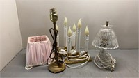 Lot of Small Table Lamps