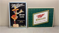 Miller High Life Tin Signs Repop
