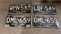 1979 Michigan License Plates