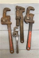 Lot of Pipe Wrenches