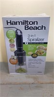 New Hamilton Beach Spiralizer