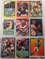 Sheet Of 9 Boomer Esiason Football Cards