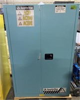 Justrite Acid and Corrosive Storage Cabinet.