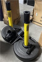 Two Banner Staker Safety Post Stanchion
