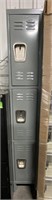 Three Door Metal Locker Unit. 78” x 12” x 12”