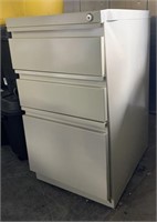 3 drawer rolling file cabinet (tan)