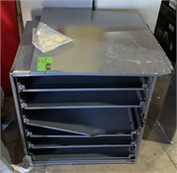 Multi Tray Metal Utility Storage Cabinet *door
