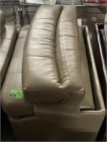 RV light tan storage bench/couch
