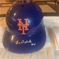 New York Yankee Signed Baseball Helmet