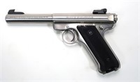 Ruger Mark II Target stainless .22 LR semi-auto,