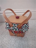 Longaberger basket Christmas collection Cranberry