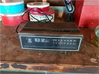Vintage GE clock radio.