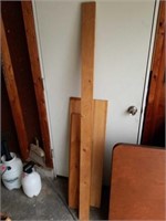 3 pieces of wood. 76in tallest.