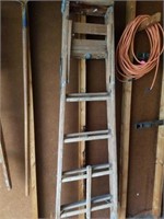 6 ft wooden ladder.