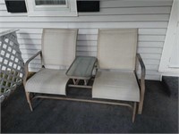 Outdoor/patio glider two seats