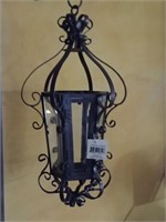 Large ornate metal & glass candle lanterns *
New