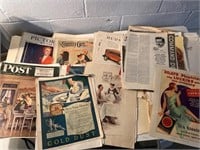 Old magazines pages/ ads