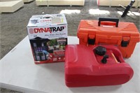 INSECT TRAP, GAS TANK AND PLASTIC TOOL BOX