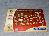 Woodcraft construction kit- dollhouse furniture
