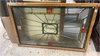 Large Geometric Stained Glass Window