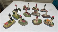 Twelve Resin Lighthouses of North America