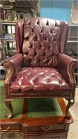 Queen Anne Wingback Arm Chair