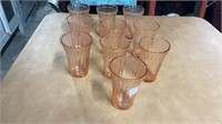 Ten Pink Depression Glasses