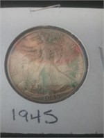 1945 silver half dollar