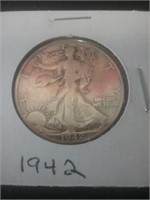 1942 silver half dollar