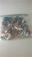 Bag of jewelry parts and pieces