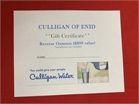 Culligan Reverse Osmosis Water Filtration System