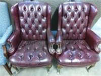 2 leather office chairs