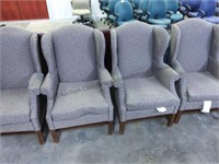 4 Cloth office chairs