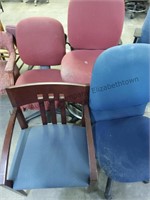 4 chairs and stools mismatched