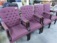 4 Cloth office chairs