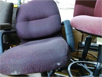 1 Desk chair and 3  matching stool chairs