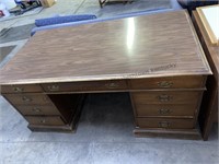 8 drawer 66x36 inch office desk. Drawers are