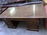 8 drawer 76x38 inch office desk. Drawers are