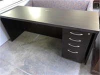 6’x2’ work desk with 4 drawer cabinet