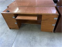 66x22.25 inch office desk with 4 intact drawers