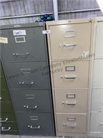 2 4 drawer filing cabinets.