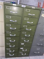 2 8 drawer filing cabinets.