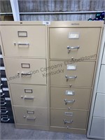2 4 drawer filing cabinets.